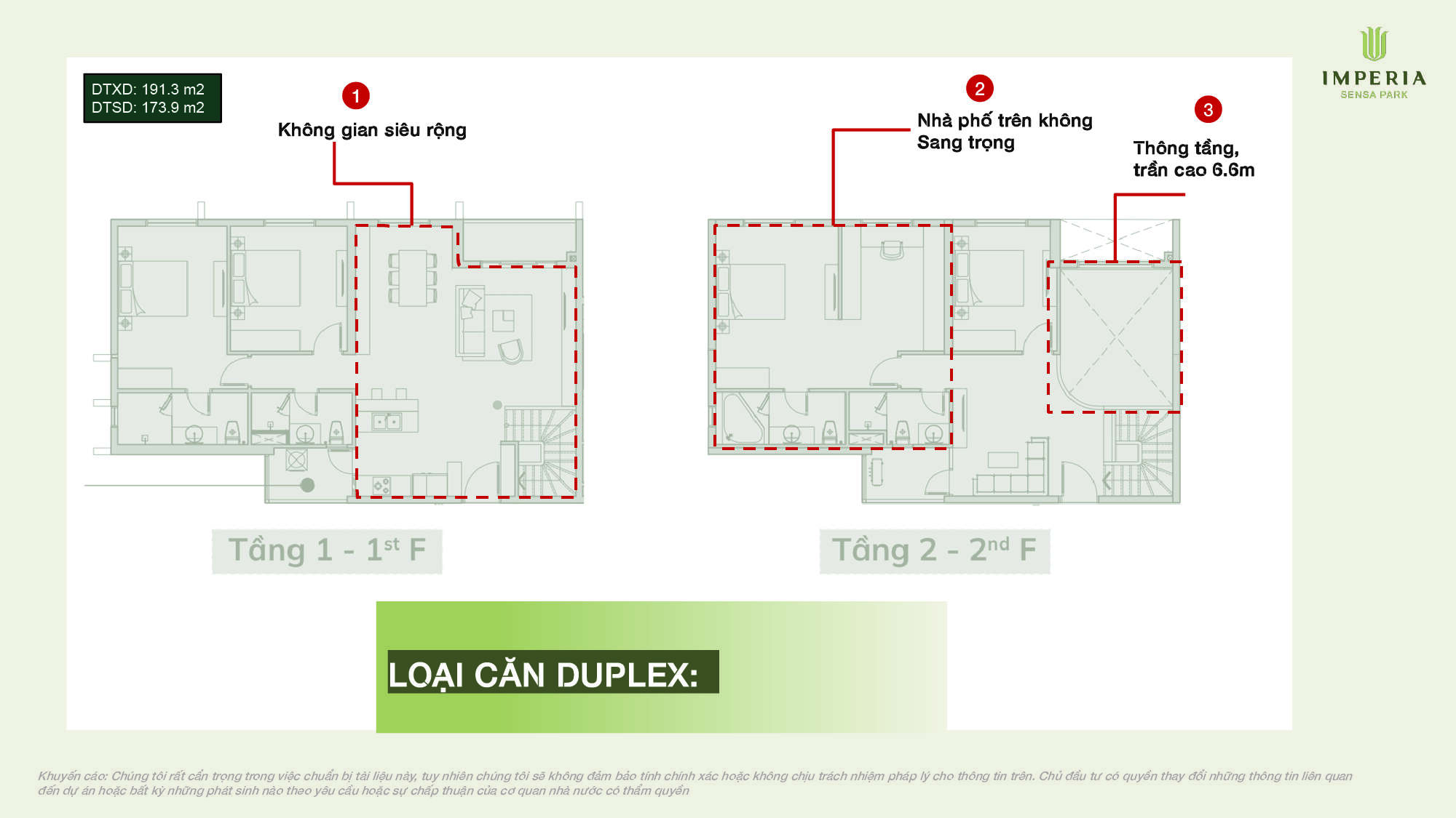 Mặt bằng căn duplex