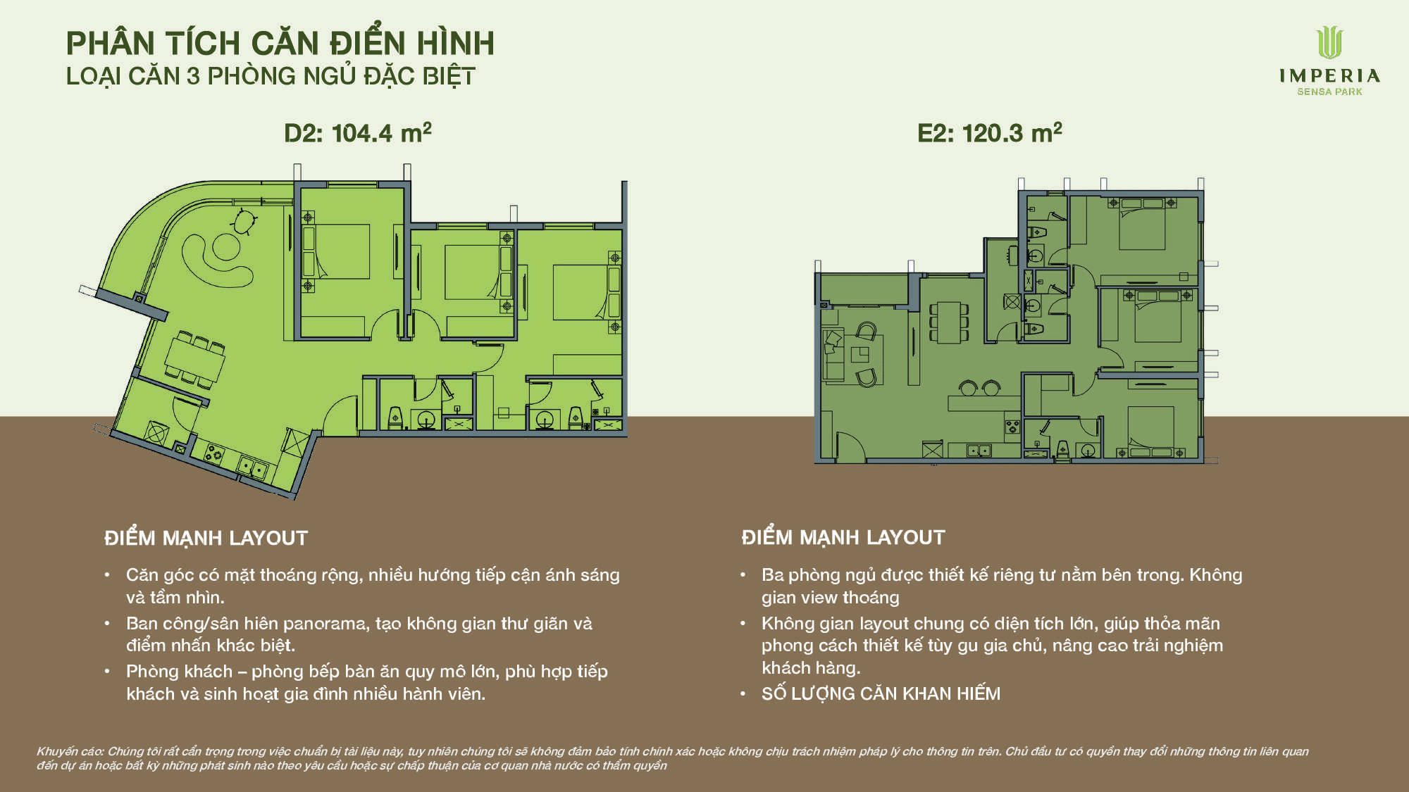 Chi tiết căn hộ 3 phòng ngủ